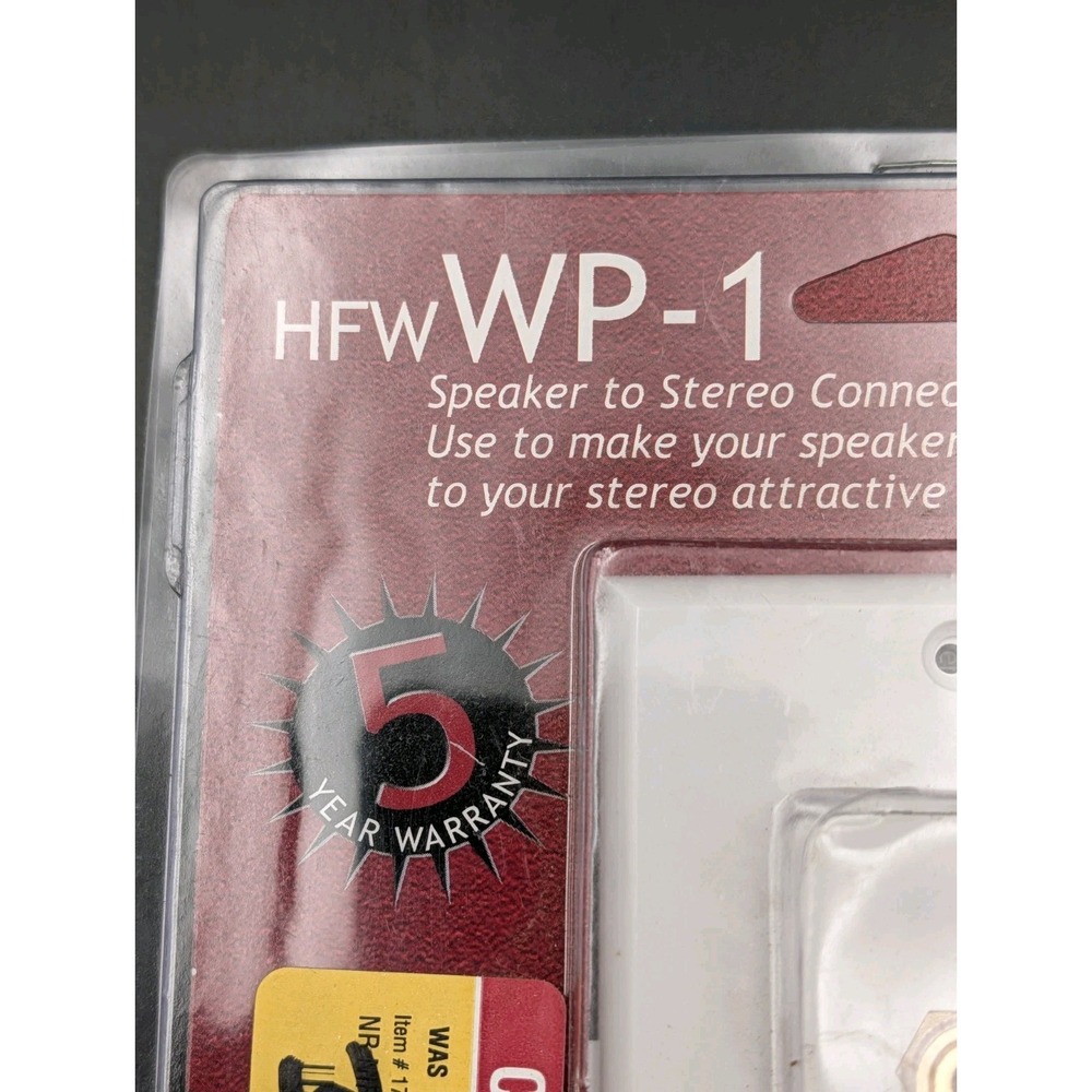 HiFiWorks HFW WP-1 Speaker to Stereo Connector Plate Good Plated For 1 Speaker - Picture 2 of 8